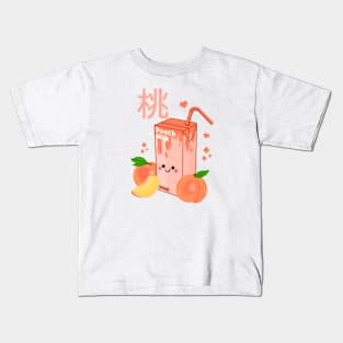 Kawaii Peach Milk Kids T-Shirt